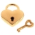 Mini Love Small Padlock Heart-Shaped Box and Bag Hardware Accessories Peach Heart Gold and Silver Color Wedding Accessories Lock Creative Small Gift