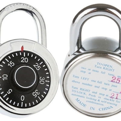 High Security Password Lock Turntable Password Lock Gym Lock Turntable Lock Door Lock Safety Box Lock Zipper Lock round Padlock