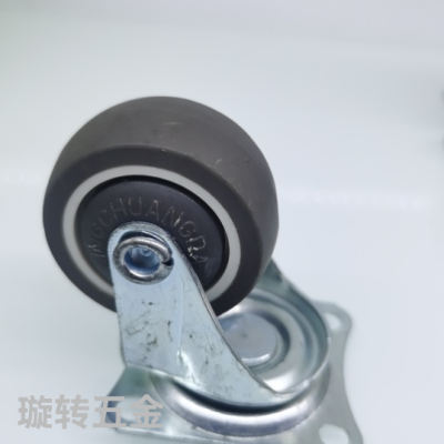 Small size furniture pulley steering wheel roller rubber wheel crib wheel accessories universal wheel mute caster
