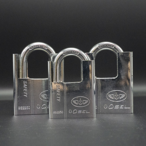 包心牌高质量叶片电镀包梁挂锁包梁防盗防锈通用挂锁四钥匙