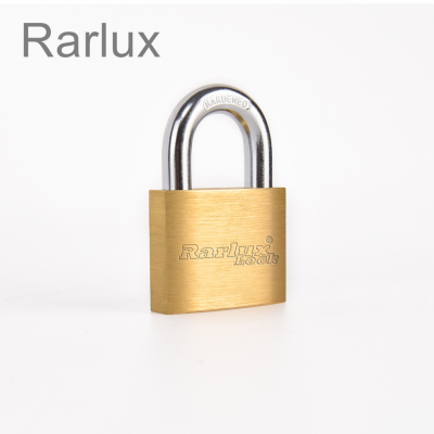 Rarlux One-Line Key Open Small Lock Open Padlock Anti-Theft Single Open Imitation Copper Padlock Direct Open Lock Head
