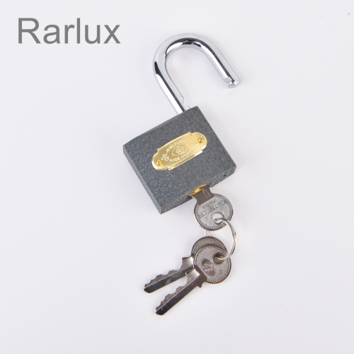 Rarlux经典黑色铁质挂锁 家用铁质挂锁铜芯铁芯 金属锁具厂家直供