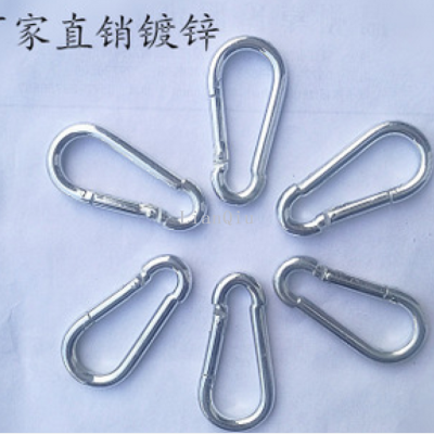 Manufacturers supply gourd shaped mountaineering buckle, buckle, galvanized iron safety insurance mountaineering buckle