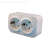 European-Style Extended Conversion Socket One-to-Two Deep Plug-in Home Open-Mounted Grounding Wall Socket