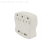 Solid Color Panel Three-Position Plug with Dual USB Interface Design Multi-Functional Socket