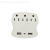 Solid Color Panel Three-Position Plug with Dual USB Interface Design Multi-Functional Socket
