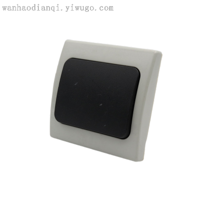 Dual-Color Patchwork Color Matching Monochrome Button Panel Switch Safety Protection Drop-Resistant Wall Switch