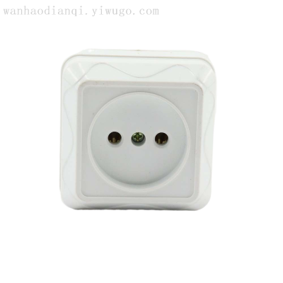Factory Direct Sales Durable Drop-Resistant Flat Plug Two-Hole Switch Double Layer 16A Style Wall Switch