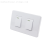 Promotional Custom Logo Double Open Slim Switch Button Solid Color Smooth Panel Wall Switch