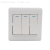 Product Home Decoration Universal Three-Open Single Control Panel Switch Abs Copper Pieces Material Switch Panel