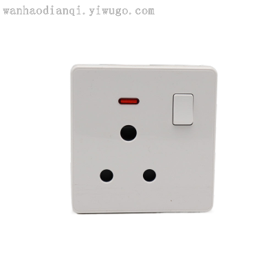 Wholesale Made in China British Style One-Open Three-Hole Border-Radius Panel Switch