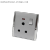 Home Surface-Mounted British-Style One-Open round Hole Three-Plug High Quality Material with Wall Switch