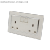 Double-Joint One-Open Multifunctional Square Three-Hole Style Monochrome Panel Switch
