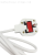 Pure White Square Three-Hole Style with Wiring Household Power Strip