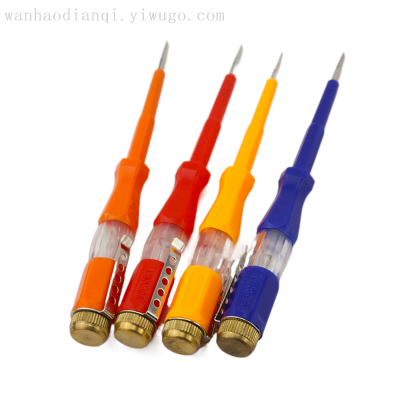 New Custom Logo Multi Colors Seiko Brass Head Test Pencil Screwdriver