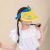 New Children's Hat Baby Sunhat Boys and Girls Sun Topless Hat Travel Sun Hat Uv Protection Summer Hat