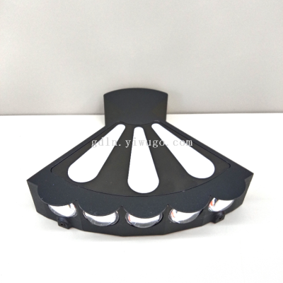 Waterproof Fan Wall Lamp/Die-Cast Aluminum/Black
