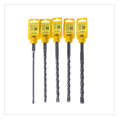 Factory Supply Electric Hammer Bit Two Pit Double-Slot round Handle Tungsten Steel Drill Bit Word Impact Drill
