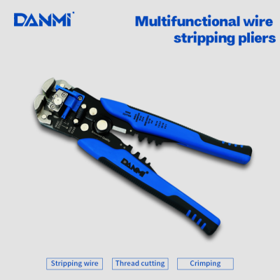Danmi Wire Cutting Pliers Wire Stripper Multi-Functional Automatic Wire Stripper Wire Stripper Peeling Press Plier Wire Cutting Pliers Electricians' Pliers