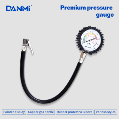 Danmi Pressure Gauge Tire Pressure Gauge Car Tire Inflating Meter High Precision Gauge Pneumatic Tire Pressure Gun Car Pressure Gauge