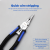 Danmi Brand Hardware Tools Multi-Functional Electrician Pulling and Peeling Draw Vice Tool Pliers Wire Stripper Electrician