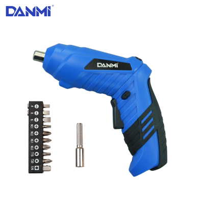 Danmi Electric Tool Lithium Screwdriver Household Rechargeable Portable Lithium Screw Mini Screwdriver Plastic Box