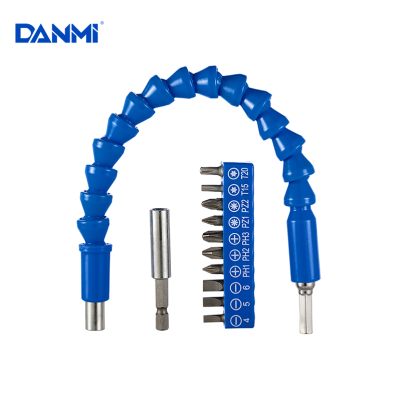 Danmi Tool Electric Screwdriver Corner Device Universal Flexible Shaft Extension Rod Electric Drill Turning Tool Bit Turning Batch