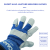 Danmi Tools Wear-Resistant Thickening Protective Arc-Welder's Gloves Cloth Gloves Labor Protection Wholesale Canvas Gloves Labor Protection Supplies