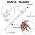 Danmi Woodworking Flat Drill Electric Hand Drill Punching Tool Set Wholesale Multi-Functional Hexagonal Handle Three-Pointed Carpentry Drill