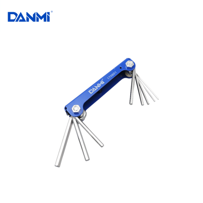 Danmi Hardware Tools Folding Hexagonal Mountain Bicycle Multi-Function Tools Inner Hex Screw Wrench