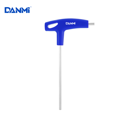Danmi Tool T-Type Allen Wrench with Handle Single Internal Hexagonal Screwdriver Tool Crutch Handle