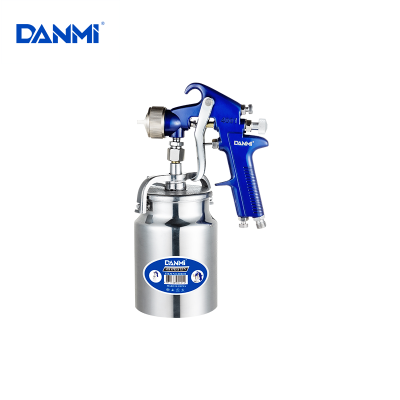 Danmi Tool Lower Pot High-Intensity Atomizer Compressed Air Gun Furniture Paint Topcoat Pneumatic Paint Spraying Gun Pressure Feed Paint Spray Gun