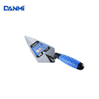 Danmi Hardware Tools Triangle Tip Rhombus Two-Tone Plastic Handle Bricklaying Trowel Building Tools Trowel Tip Rhombus