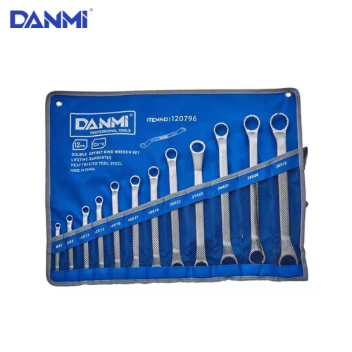 DANMI手动工具哑光双头梅花扳手机修汽修工具维修扳手双梅扳手