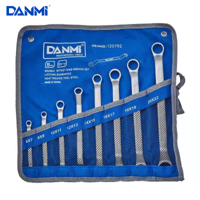 Danmi Hand Tool Spanner Set Open Plum Blossom Dual-Purpose Ratchet Double Headed Stud Wrench Household Auto Repair