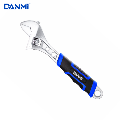Danmi Hardware Tools Multi-Purpose Wrench Movable Large Wrench Adjustable Wrench Adjustable Wrench Double Color Handle Large Open-End Wrench