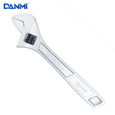 Danmi Hand Tool Adjustable Wrench Large Opening Chrome Plated Open Opening Shifting Spanner Adjustable Wrench Manual Adjustment
