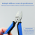 Danmi Tools Plastic Nipper Electronic and Electrical Slanting Forceps Industrial Offset Pliers Diagonal Cutting Pliers 6-Inch Plastic Nipper Cutting Pliers