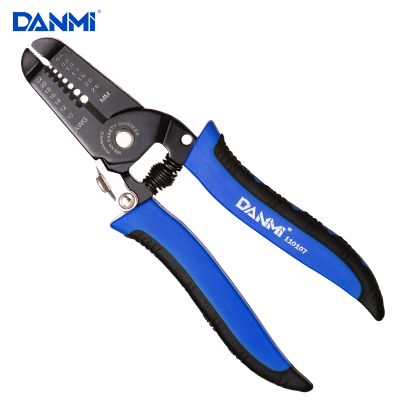 Danmi Electrical Tools Multi-Functional Electrician Wire Stripper 7-Inch Industrial Grade Cable Wire Shear Line Tangent Multi-Functional
