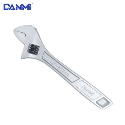 Danmi Hardware Tools Chrome Plated Adjustable Wrench Large Opening Adjustable Wrench Hardware Hand Tools Universal Adjustable Wrench