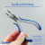 Danmi Hand Tools Mini Series Nose Pliers Diagonal Cutting Pliers Flat Tip Pliers Needle Nose Pliers round Nose Pliers End Cutting Pliers