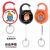 Retractable Key Ring Webbing Hanging Buckle Anti-Lost Anti-Theft Key Rope Buckle Wire Rope High Elasticity Climbing Button Carabiner