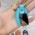 Wholesale Stainless Steel Sheet Leather Key Chain Metal & Leather Pu Car Key Pendant Small Gift Gift