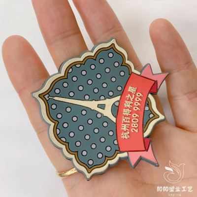 Customized Rubber Cartoon Double-Sided Three-Dimensional Keychain Pvc Flexible Glue Three-Dimensional Silicone Advertising Pendant Customization