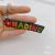 Name Silica Gel Key Chain Lettering Rubber Iron Key Ring Concave 3d Punching Nail Accessories Pendant Letters