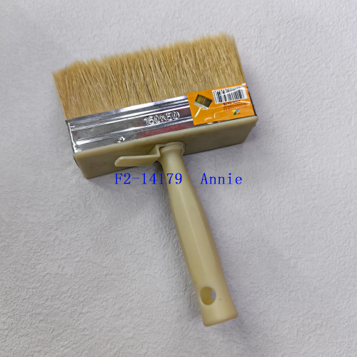 奶油色塑柄油漆刷滚筒刷白色尼龙毛刷子价格便宜超级好用款刷子