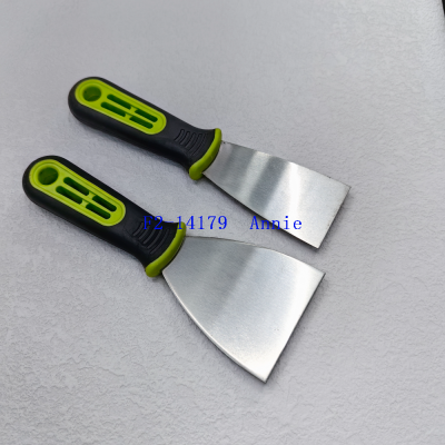 Factory Wholesale Plastic Handle Putty Knife Putty Knife Household Yellow and Black Handle  Stainless Steel Scrapers