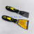 Factory Wholesale Plastic Handle Putty Knife Putty Knife Household Yellow and Black Handle Carbon Steel Scraper