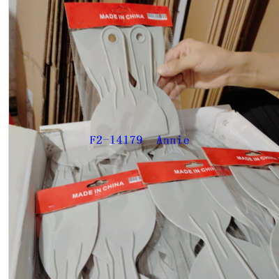 4PCs Gray Plastic Handle Scraper Scraper Style Can Be Customized in Various Colors