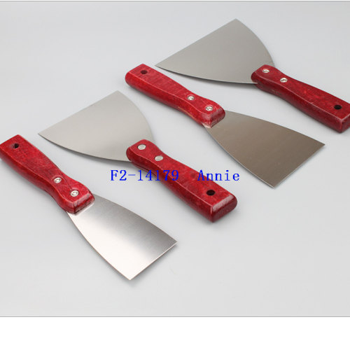 木头手柄镜面闪光款式油灰刀墙面批灰刀好用价格不贵质量好的工具